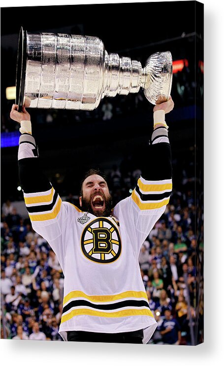 Playoffs Acrylic Print featuring the photograph Boston Bruins V Vancouver Canucks - #1 by Bruce Bennett