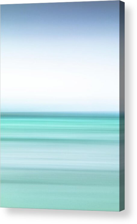 Absract Acrylic Print featuring the photograph Luskentyre Blue by Adam West