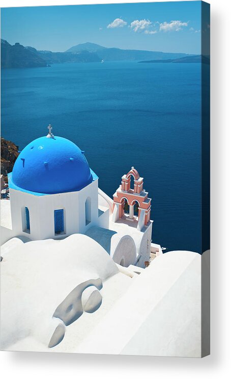 Greece Acrylic Print featuring the photograph Greece, Cyclades Islands, Santorini #1 by Tetra Images