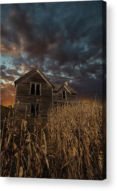 Abandoned Acrylic Print featuring the photograph Haunted #1 by Aaron J Groen