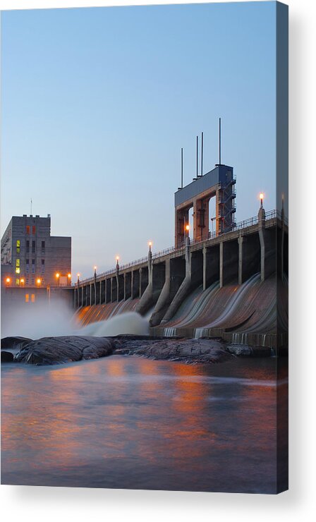 Bedrock Acrylic Print featuring the photograph Hydroelectric Dam #1 by Ianchrisgraham