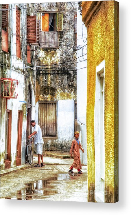 10-15 Years Acrylic Print featuring the photograph 3618 Street Life Stonetown Zanzibar Photo Rag Art Print by Amyn Nasser