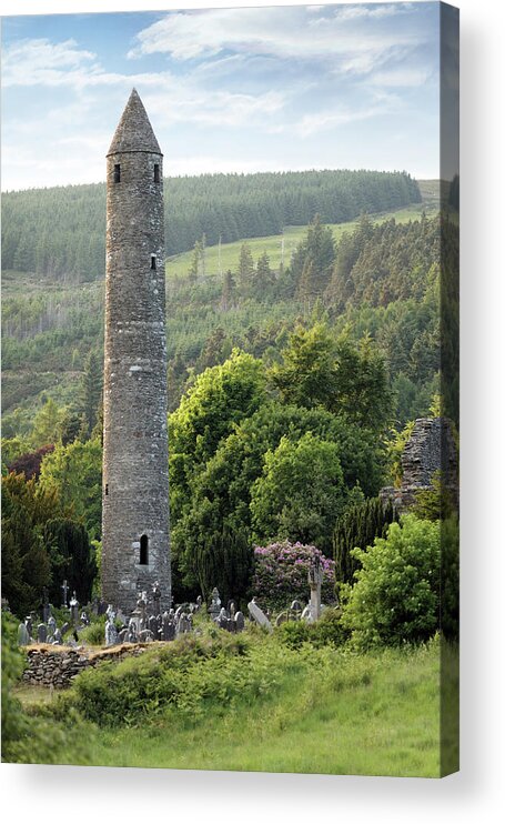 Scenics Acrylic Print featuring the photograph Old Round Tower #1 by Mammuth
