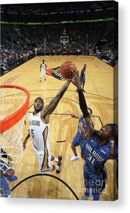 Josh Smith Acrylic Print featuring the photograph Orlando Magic V New Orleans Pelicans #1 by Layne Murdoch
