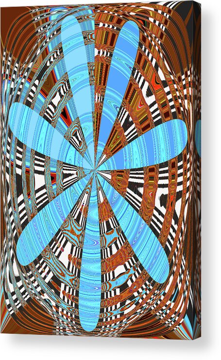 Phoenix Building Acrylic Print featuring the digital art Phoenix Building Abstract #1 by Tom Janca