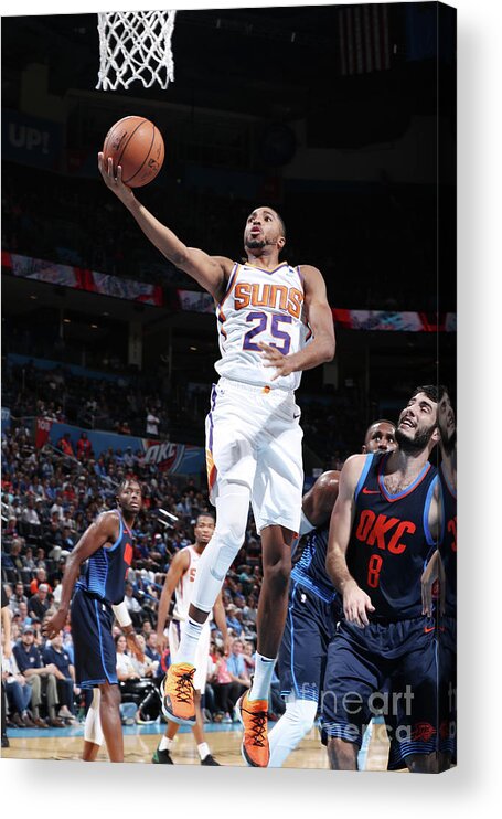 Nba Pro Basketball Acrylic Print featuring the photograph Phoenix Suns V Oklahoma City Thunder by Zach Beeker