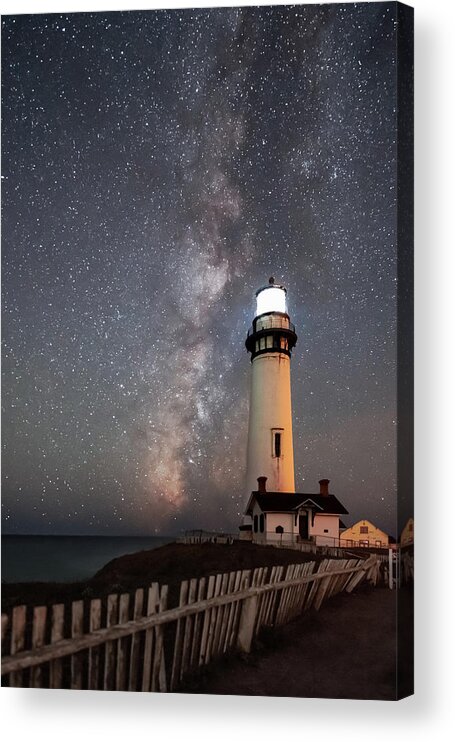 Landscape Acrylic Print featuring the photograph Pigeon Point Milky Way 2 #1 by Laura Macky