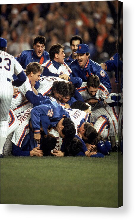 1980-1989 Acrylic Print featuring the photograph Red Sox V Mets by T.g. Higgins