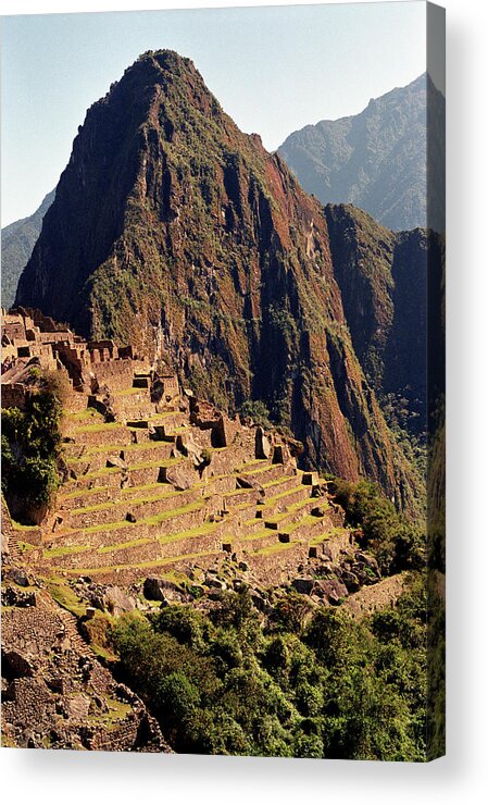 Steps Acrylic Print featuring the photograph The Ruins Of Machu Picchu, Peru, Latin #1 by Brian Caissie