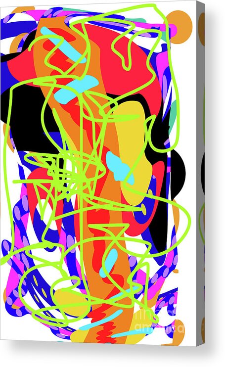 Walter Paul Bebirian: Volord Kingdom Art Collection Grand Gallery Acrylic Print featuring the digital art 10-13-2019d by Walter Paul Bebirian