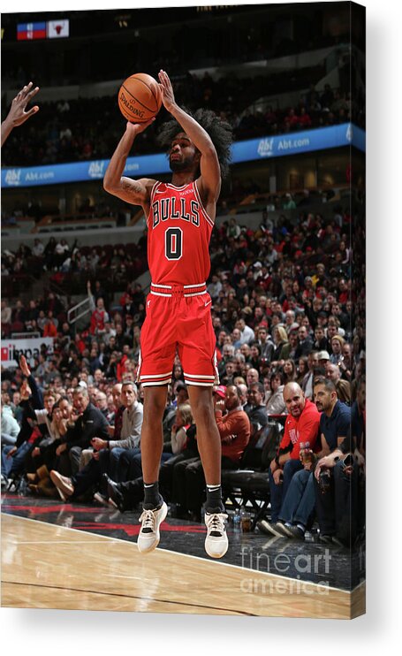 Coby White Acrylic Print featuring the photograph New York Knicks V Chicago Bulls #10 by Gary Dineen