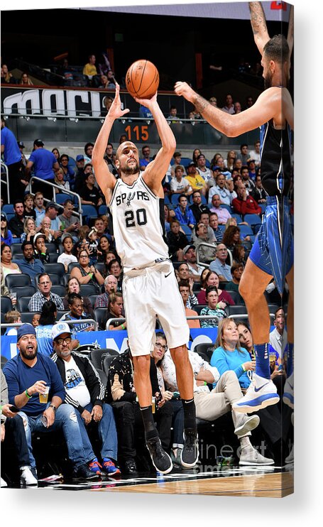 Nba Pro Basketball Acrylic Print featuring the photograph San Antonio Spurs V Orlando Magic by Fernando Medina