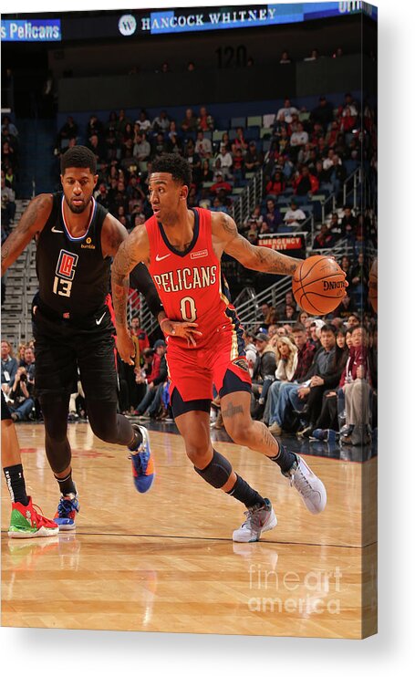 Nickeil Alexander-walker Acrylic Print featuring the photograph La Clippers V New Orleans Pelicans by Layne Murdoch Jr.