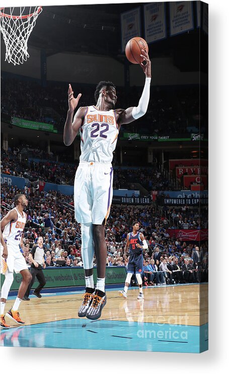 Deandre Ayton Acrylic Print featuring the photograph Phoenix Suns V Oklahoma City Thunder by Joe Murphy