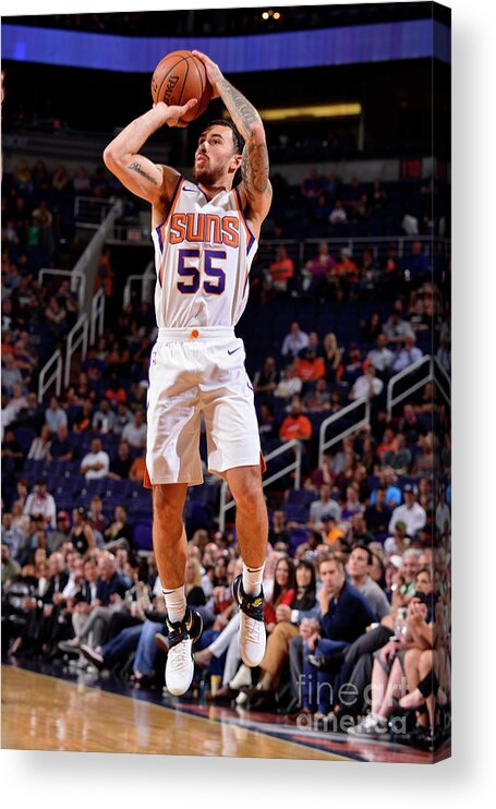 Nba Pro Basketball Acrylic Print featuring the photograph Sacramento Kings V Phoenix Suns by Barry Gossage
