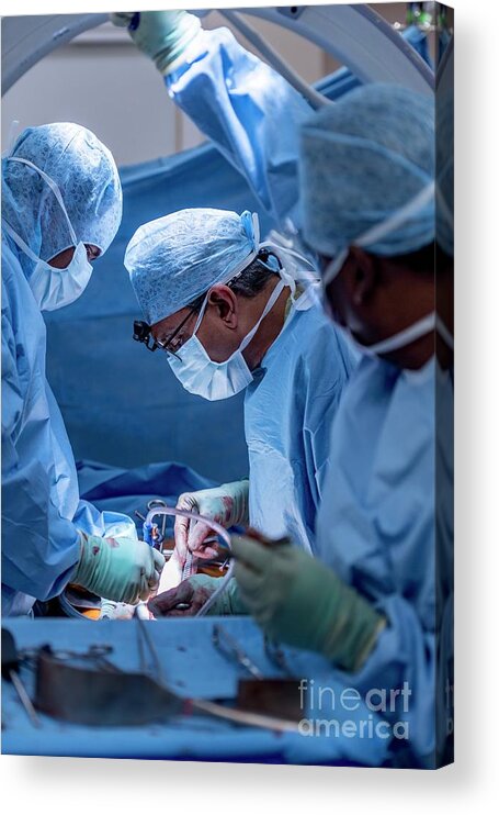 Operation Acrylic Print featuring the photograph Spinal Surgery #13 by Aberration Films Ltd/science Photo Library