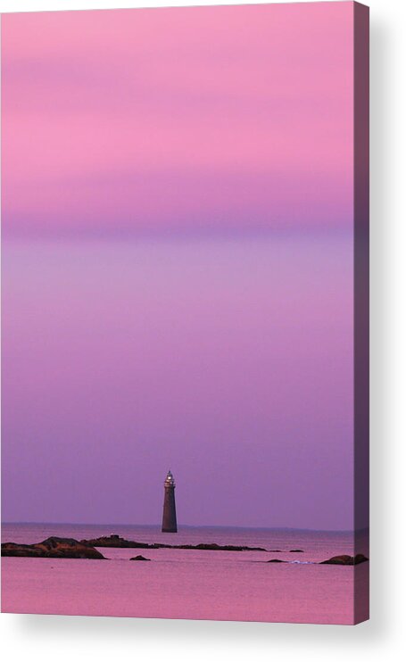 Lighthouse Acrylic Print featuring the photograph 143 Pink by Ann-Marie Rollo