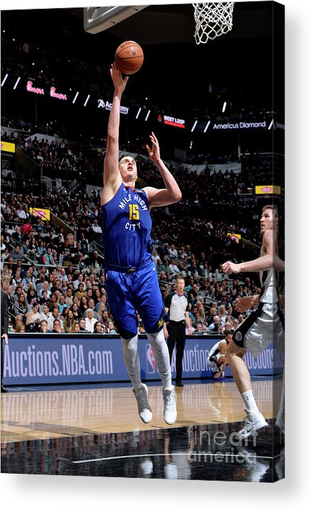 Playoffs Acrylic Print featuring the photograph Denver Nuggets V San Antonio Spurs - by Mark Sobhani