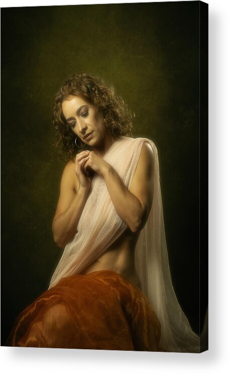 #finearts#art#nude#portrait Acrylic Print featuring the photograph Untitled #158 by Hardik Pandya