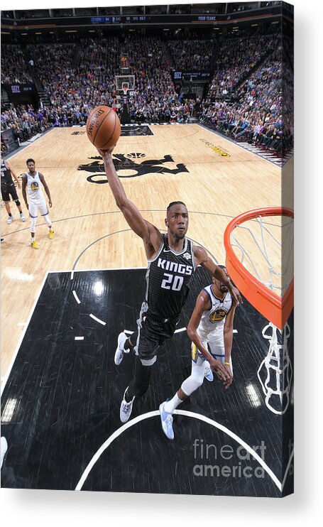 Harry Giles Acrylic Print featuring the photograph Golden State Warriors V Sacramento Kings #16 by Rocky Widner