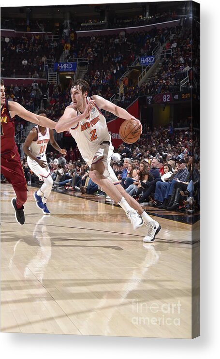 Luke Kornet Acrylic Print featuring the photograph New York Knicks V Cleveland Cavaliers #16 by David Liam Kyle