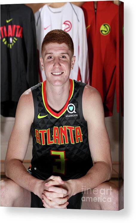 Kevin Huerter Acrylic Print featuring the photograph 2018 Nba Rookie Photo Shoot by Nathaniel S. Butler
