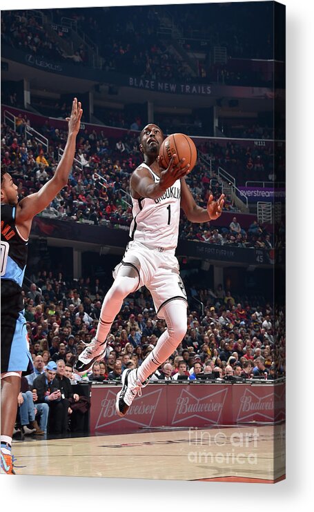 Nba Pro Basketball Acrylic Print featuring the photograph Brooklyn Nets V Cleveland Cavaliers by David Liam Kyle