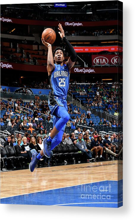 Nba Pro Basketball Acrylic Print featuring the photograph Boston Celtics V Orlando Magic by Fernando Medina