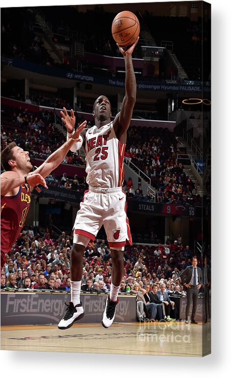 Kendrick Nunn Acrylic Print featuring the photograph Miami Heat V Cleveland Cavaliers #18 by David Liam Kyle