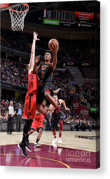 Nba Pro Basketball Acrylic Print featuring the photograph Toronto Raptors V Cleveland Cavaliers by David Liam Kyle