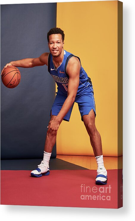 Jalen Brunson Acrylic Print featuring the photograph 2018 Nba Rookie Photo Shoot #197 by Jennifer Pottheiser