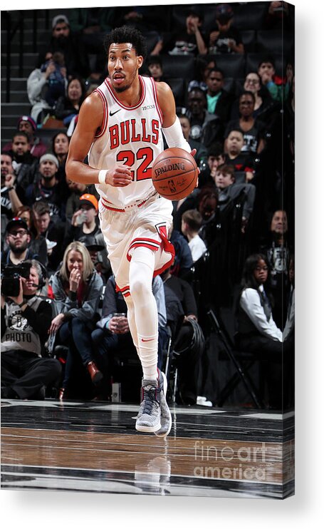 Chicago Bulls Acrylic Print featuring the photograph Chicago Bulls V Brooklyn Nets by Nathaniel S. Butler