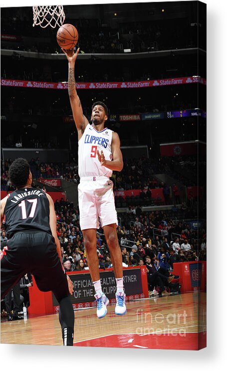 Tyrone Wallace Acrylic Print featuring the photograph Portland Trail Blazers V La Clippers #2 by Andrew D. Bernstein