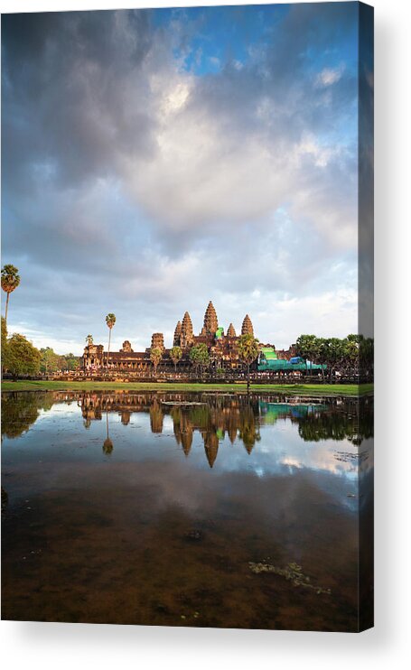 Tranquility Acrylic Print featuring the photograph The Angkor Wat Temple At Sunset #2 by Matthew Micah Wright