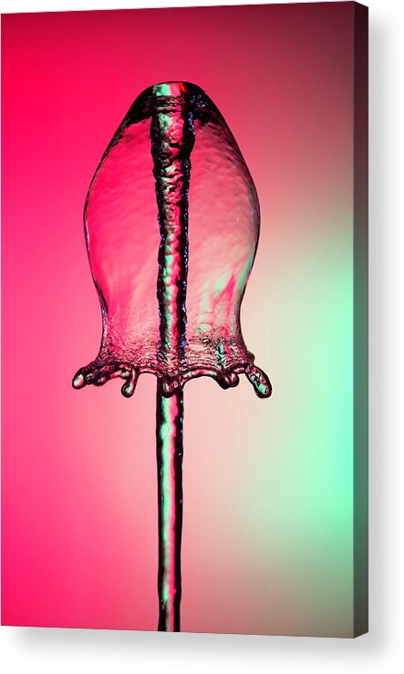 Bell Acrylic Print featuring the photograph Water Bell Fountain #2 by Ted Kinsman