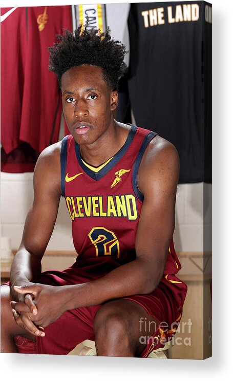 Collin Sexton Acrylic Print featuring the photograph 2018 Nba Rookie Photo Shoot by Nathaniel S. Butler