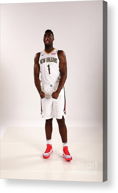 Media Day Acrylic Print featuring the photograph 2019-20 New Orleans Pelicans Media Day by Layne Murdoch Jr.