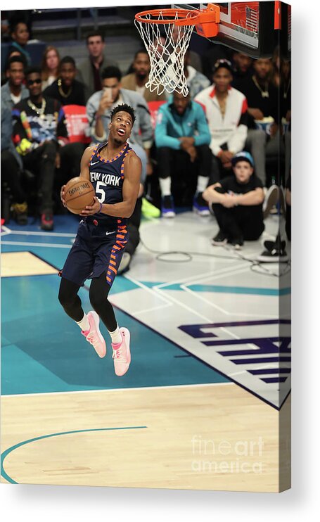 Kent Smith/e Via Getty Images Captured The 2019 At&t Acrylic Print featuring the photograph 2019 At&t Slam Dunk Contest by Kent Smith
