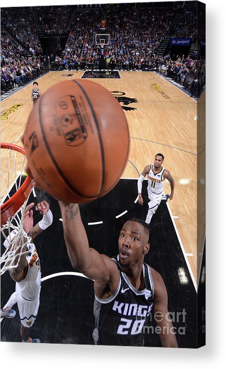 Harry Giles Acrylic Print featuring the photograph Denver Nuggets V Sacramento Kings #22 by Rocky Widner