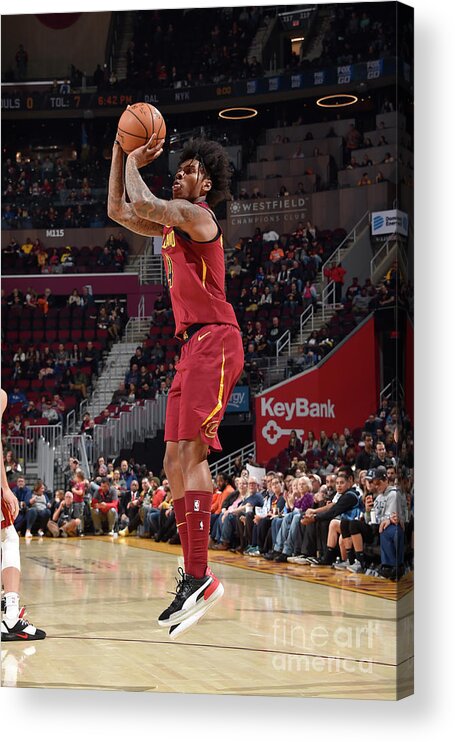 Nba Pro Basketball Acrylic Print featuring the photograph Miami Heat V Cleveland Cavaliers by David Liam Kyle