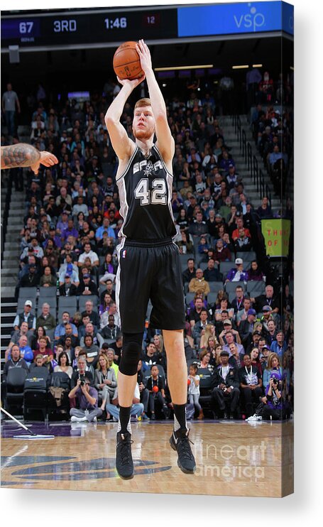 Nba Pro Basketball Acrylic Print featuring the photograph San Antonio Spurs V Sacramento Kings by Rocky Widner