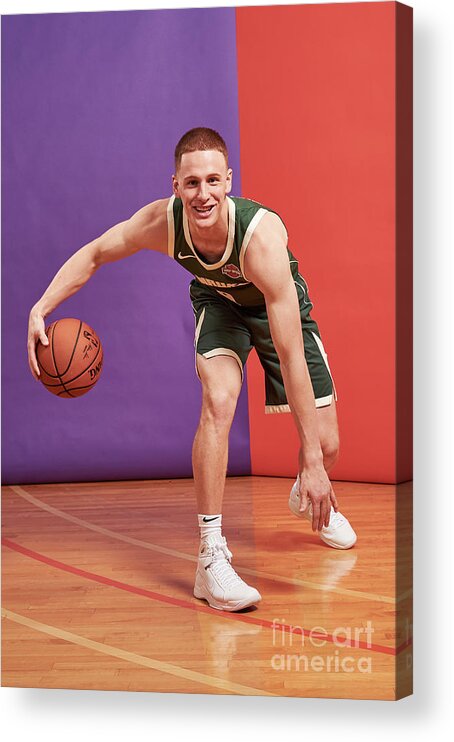 Donte Divencenzo Acrylic Print featuring the photograph 2018 Nba Rookie Photo Shoot #239 by Jennifer Pottheiser