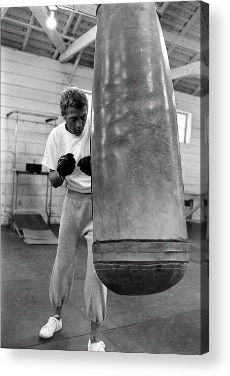 1960-1969 Acrylic Print featuring the photograph Steve McQueen #25 by John Dominis