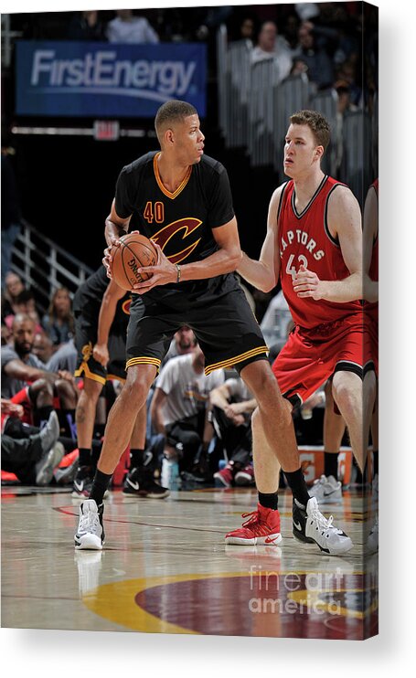 Nba Pro Basketball Acrylic Print featuring the photograph Toronto Raptors V Cleveland Cavaliers by David Liam Kyle