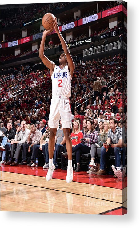 Shai Gilgeous-alexander Acrylic Print featuring the photograph La Clippers V Houston Rockets #3 by Bill Baptist