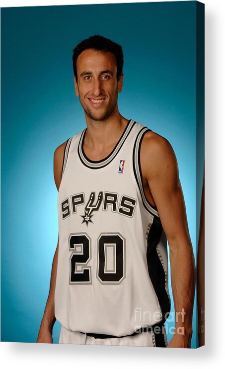Media Day Acrylic Print featuring the photograph San Antonio Spurs Media Day by D. Clarke Evans