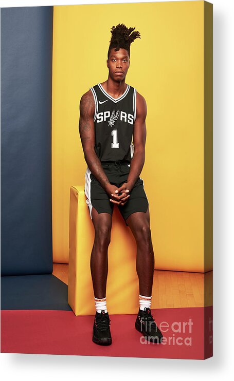 Lonnie Walker Iv Acrylic Print featuring the photograph 2018 Nba Rookie Photo Shoot #313 by Jennifer Pottheiser