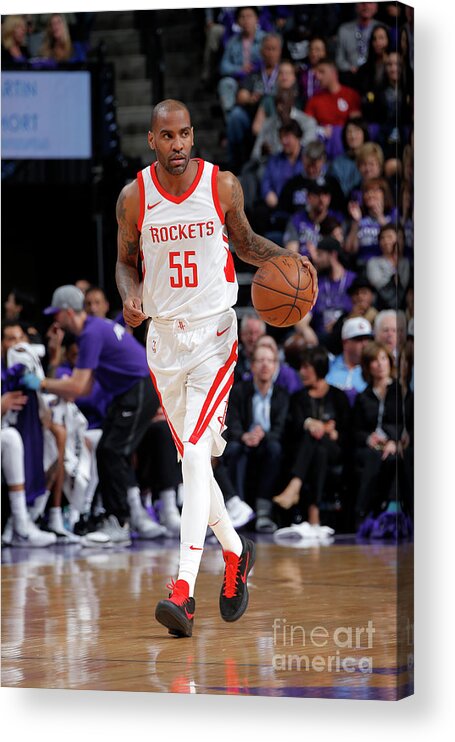 Nba Pro Basketball Acrylic Print featuring the photograph Houston Rockets V Sacramento Kings by Rocky Widner