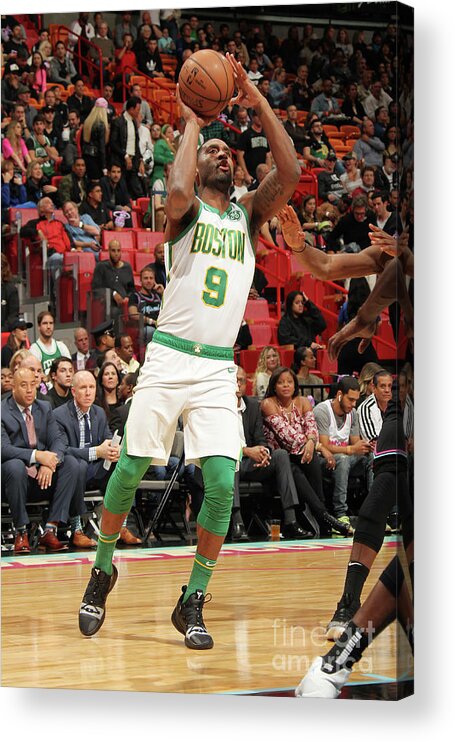 Brad Wanamaker Acrylic Print featuring the photograph Boston Celtics V Miami Heat #4 by Oscar Baldizon