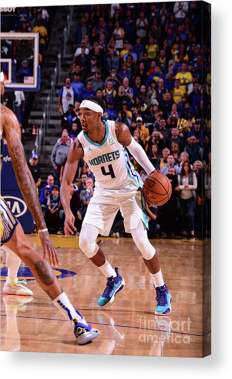 Devonte' Graham Acrylic Print featuring the photograph Charlotte Hornets V Golden State by Noah Graham